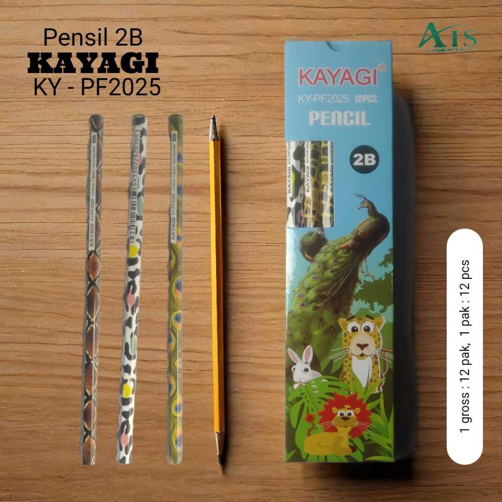 

Pensil Kayagi 2B Hexagonal Motif Animal (1 Pak = 12 Pcs)