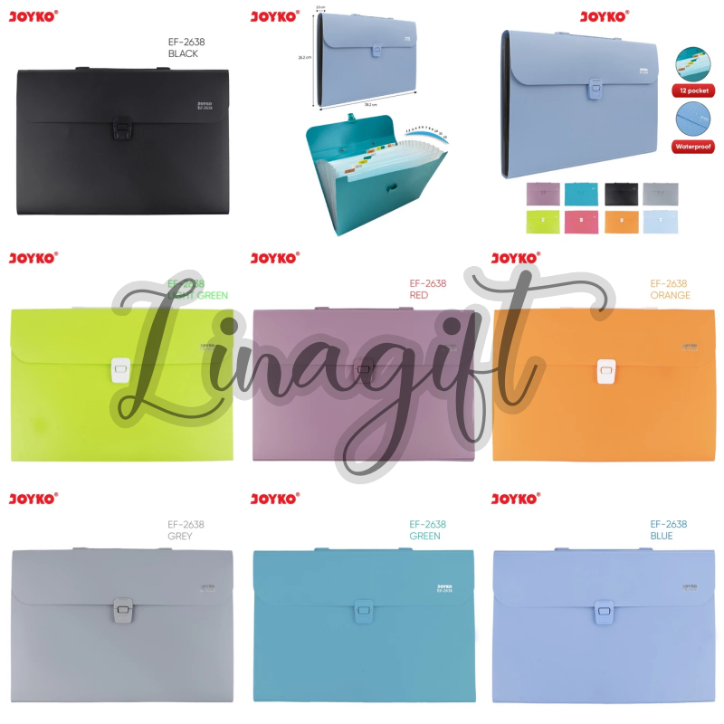 

( 13 Pockets ) JOYKO EXPENDING FILE MAP HARMONIKA - EF-1426 GIRO / EF-2638 FOLIO 13 POCKETS