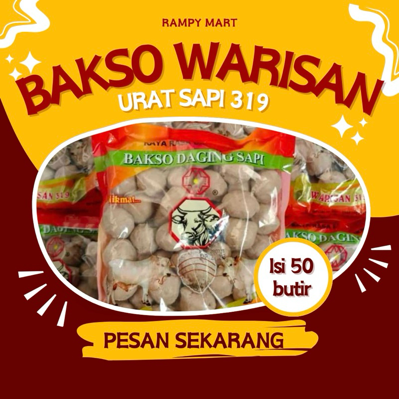 

Warisan Bakso Sapi Urat 319 Isi 50pcs