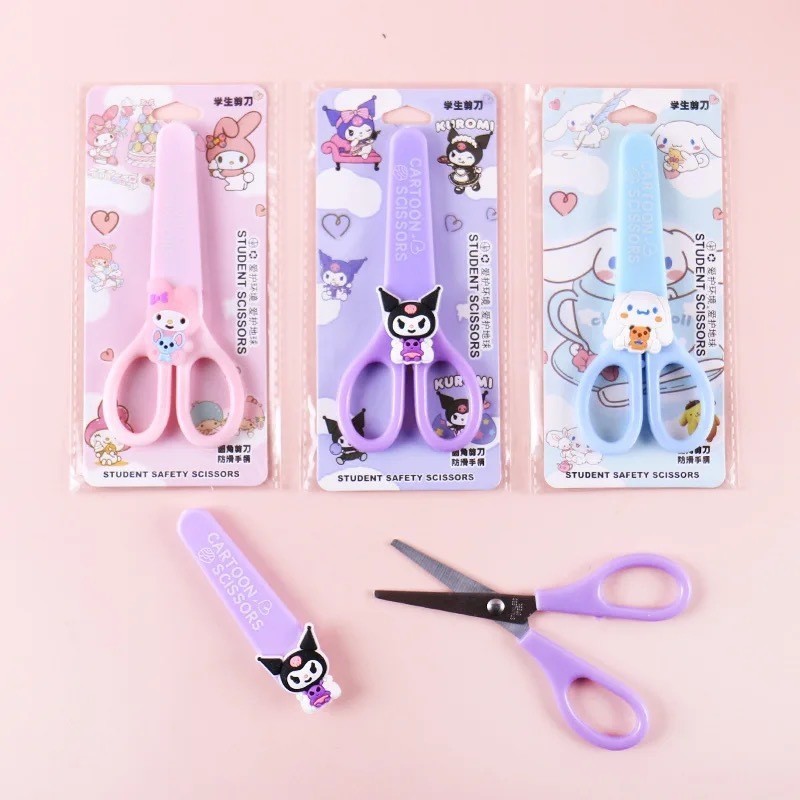 

gunting sanrio series Gunting Anak Tutup Safety Sanrio / Gunting Fancy Mini Karakter / Scissors Kids Kuromi Cinnamoroll Melody / Gunting Kertas Pemotong Kertas