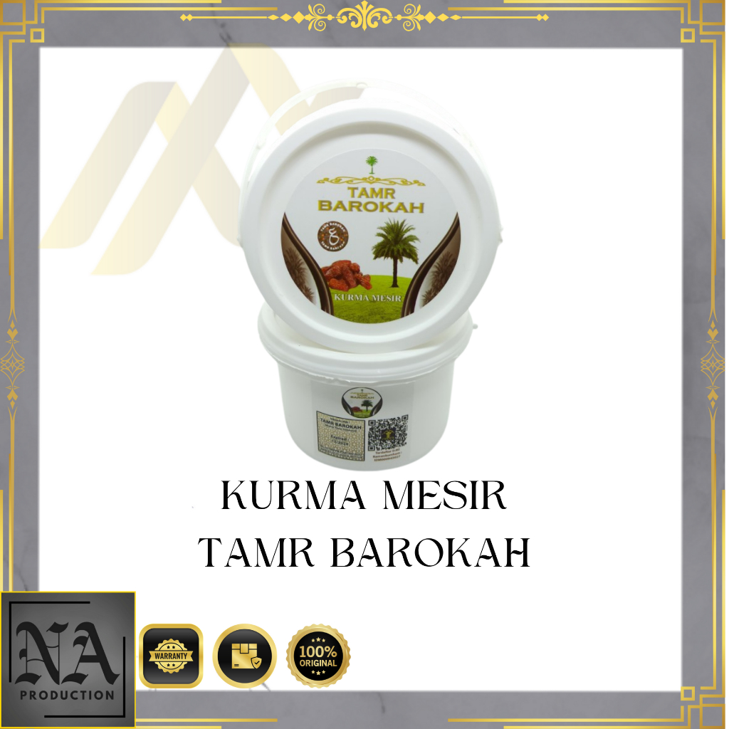 

Tamr Barokah - Kurma Ember Mesir Madu Al Qassim 500gr Original - Kurma Arab - Kurma Ember