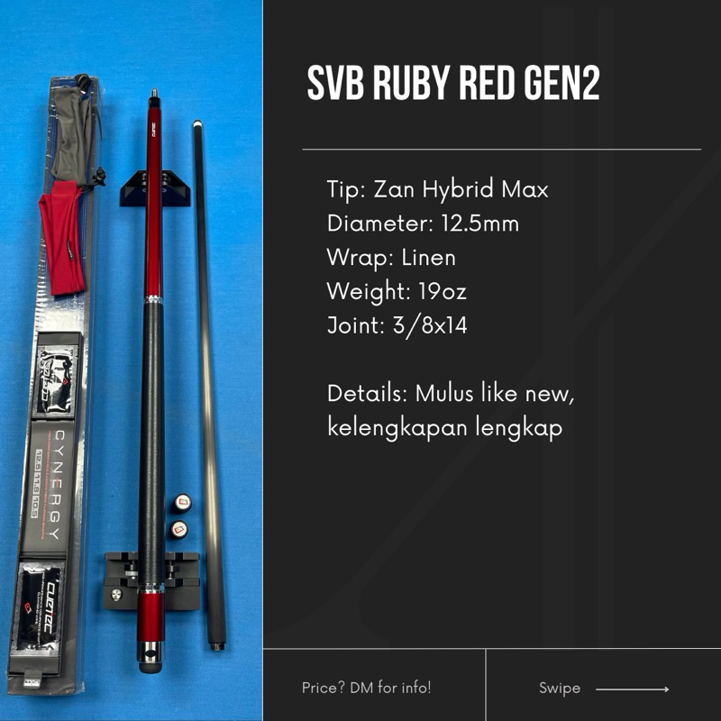 Cuetec SVB Ruby Red