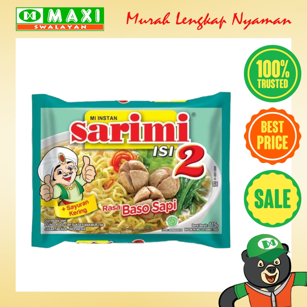 

Sarimi Isi 2 Rasa Baso Sapi