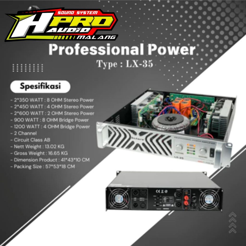 POWER AUDIO ORIGINAL BETAVO LX-35 Amplifier Mixer