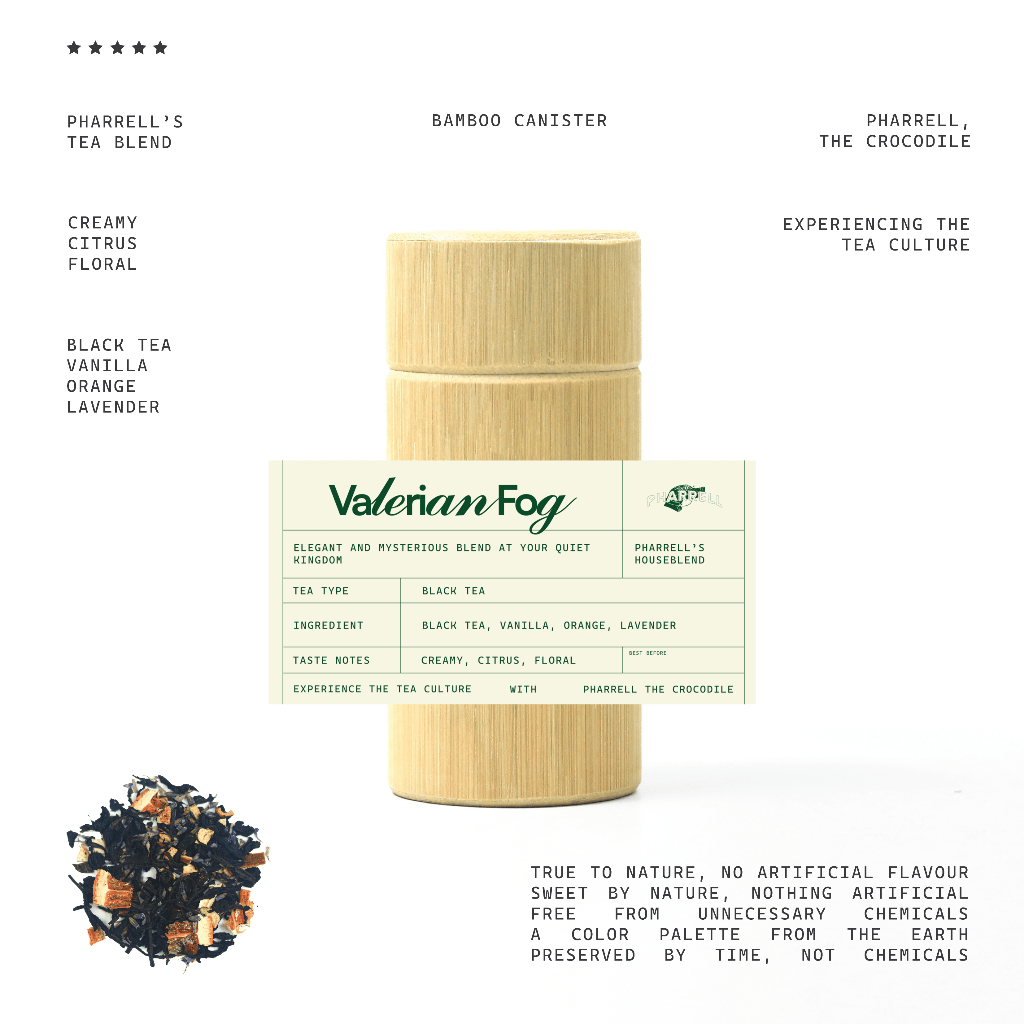 

Pharrell the Crocodile - Valerian Fog | Teh Hitam - Teh Vanilla | Artisan Tea - Premium Tea