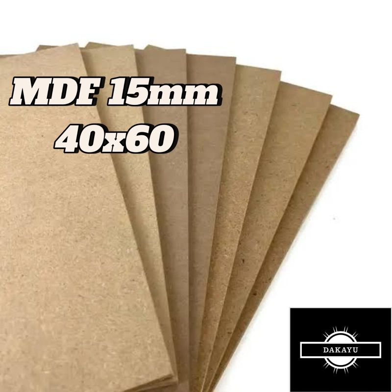 Kayu papan MDF 15mm ukuran 40x60