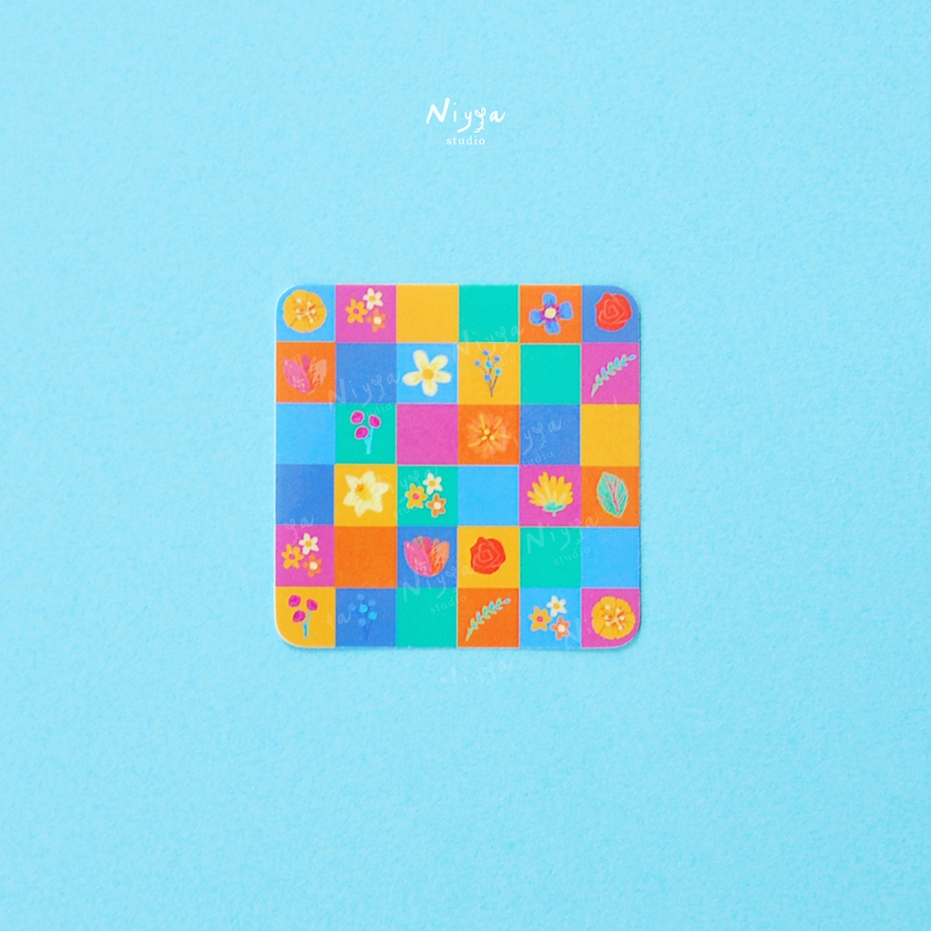 

Sticker | Meadow Tiles | Plant Botanical Sticker | Journaling | Stationery Aesthetic