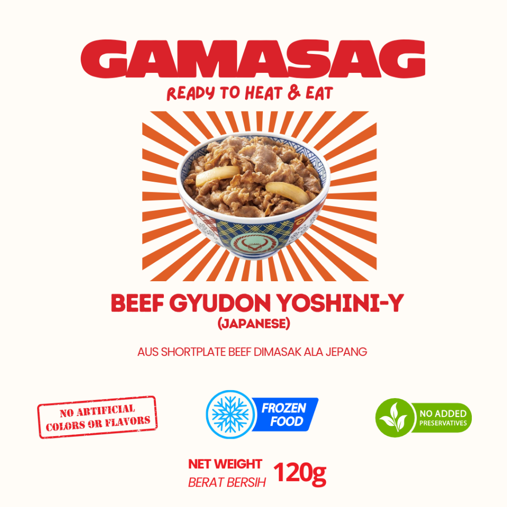 

GAMASAG BEEF GYUDON YOSHINI-Y MENU PRAKTIS BUKA PUASA DAN SAHUR
