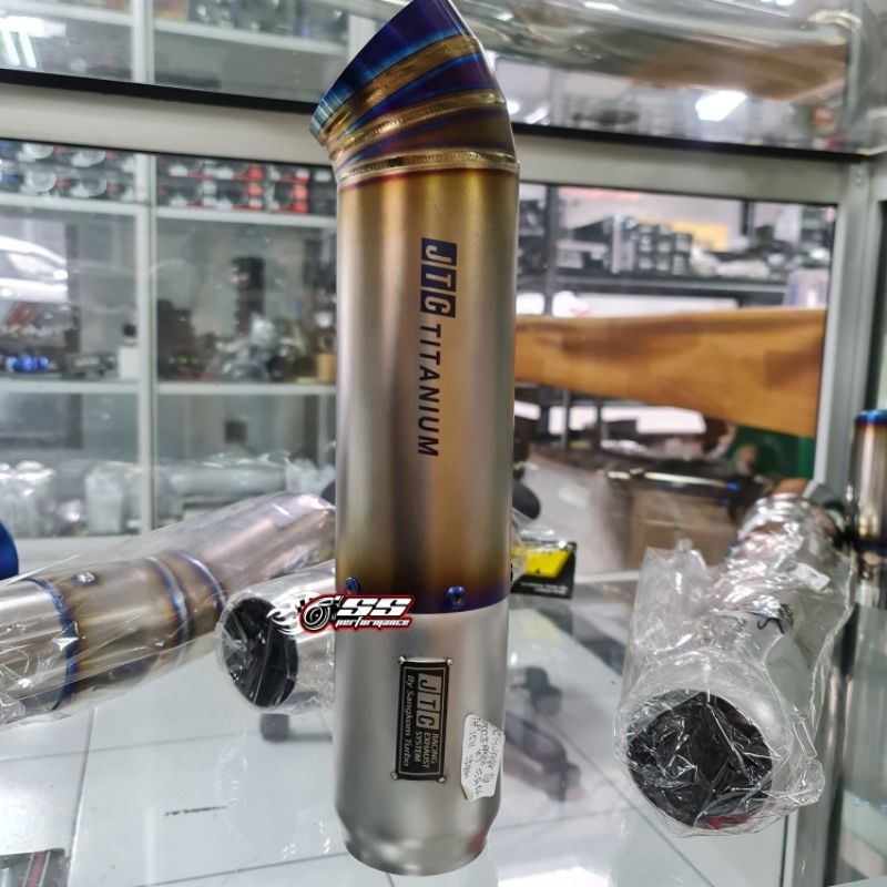 JTC Muffler Titanium Tip model JS Racing
