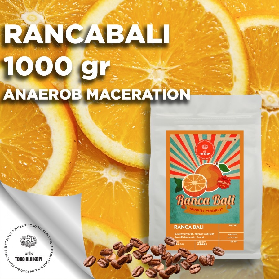 

Well's Toko Biji Kopi - BIJI KOPI / ROASTED BEAN RANCA BALI SUNKIST YOGURT - 1 KG - BIJI