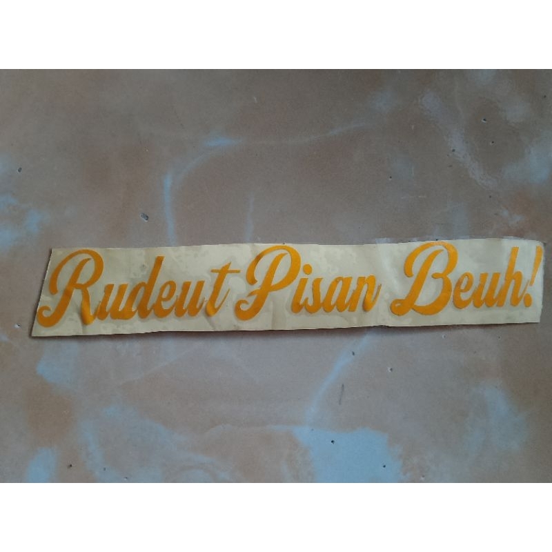

sticker cutting rudeut pisan beuh