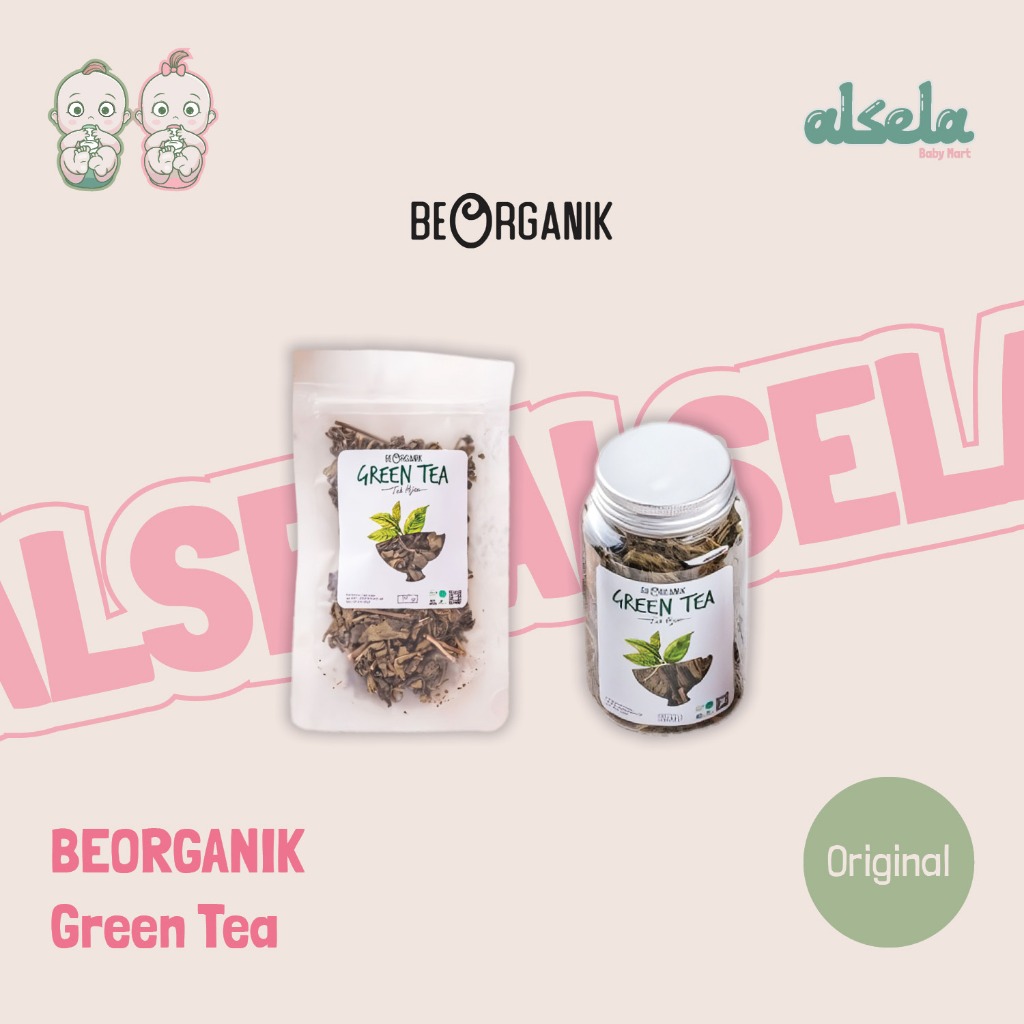 

Beorganik Green Tea Pouch 10gr, 50gr Teh Hijau Organik 100% Tisane Teh Herbal Kesehatan Detox Diet Antioksidan