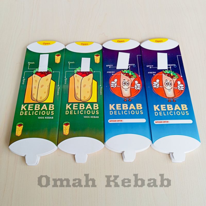 

Kemasan kebab 100 lembar / Wadah kebab / Dus kebab