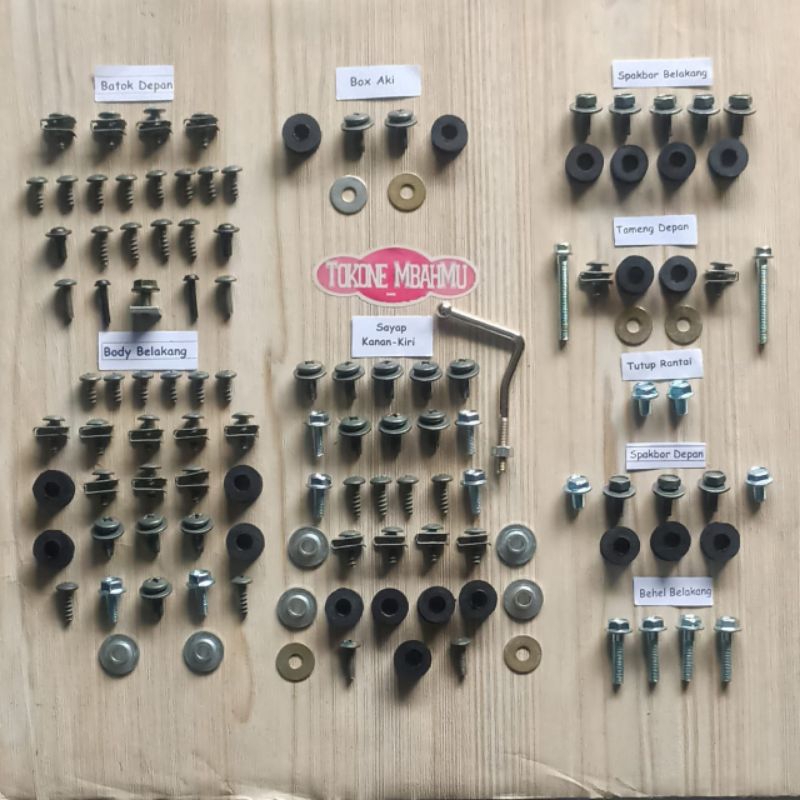 Baut Full Set Cover Body Bodi Yamaha Sigma 2 tak 2T