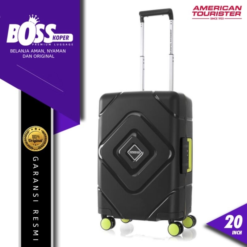 AMERICAN TOURISTER koper 20 inch cabin kabin Tanpa Resleting TSA Original