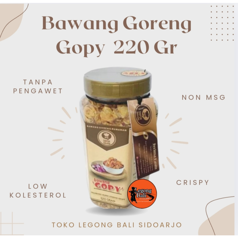

Bawang Goreng Gopy Tanpa Pengawet Renyah Gurih Brambang Goreng Bawang Merah Goreng 220 gr