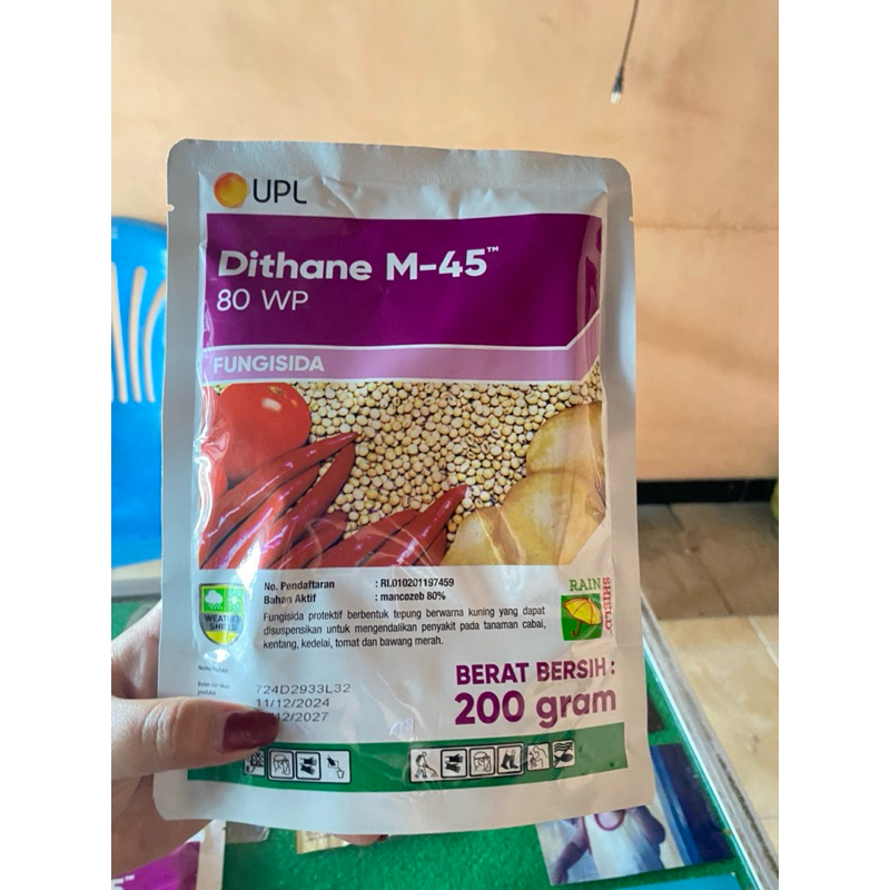 Dithane 80 WP Fungisida 200gr / Dithane M-45 200gr ASLI bisa COD