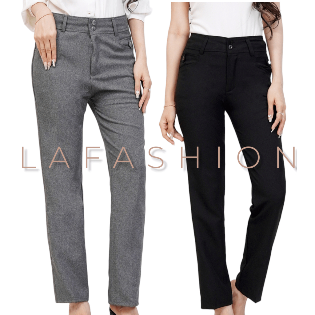 Celana Kain Kerja Wanita Model Resleting