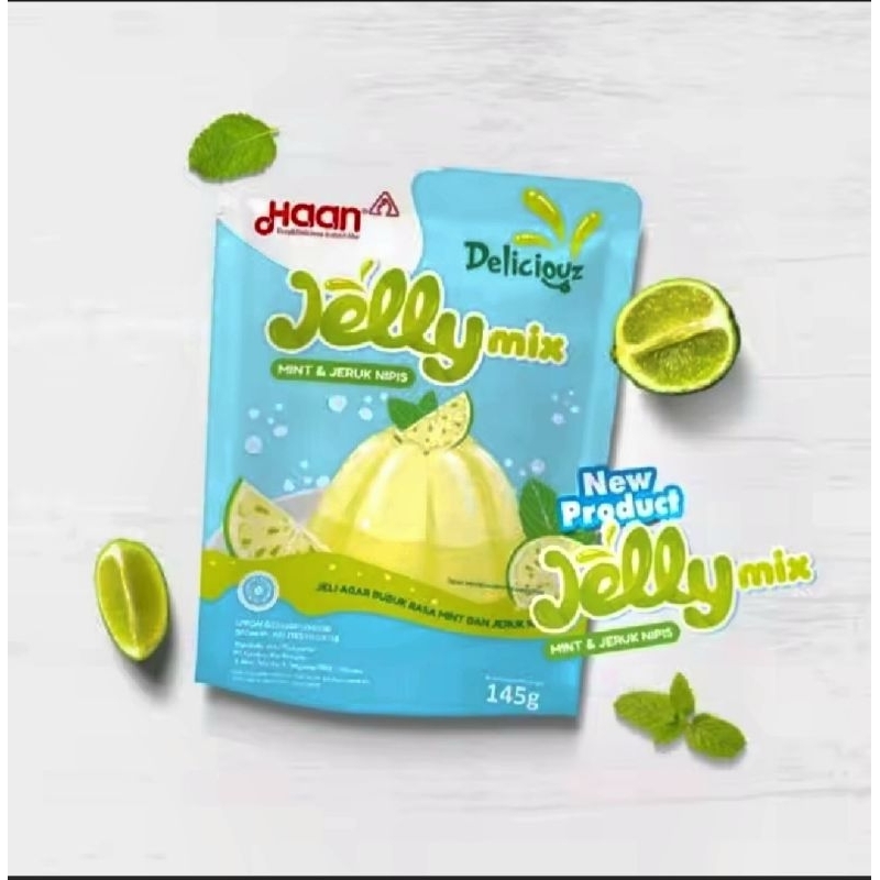 

Haan jelly mix mint&jeruk nipis 145g