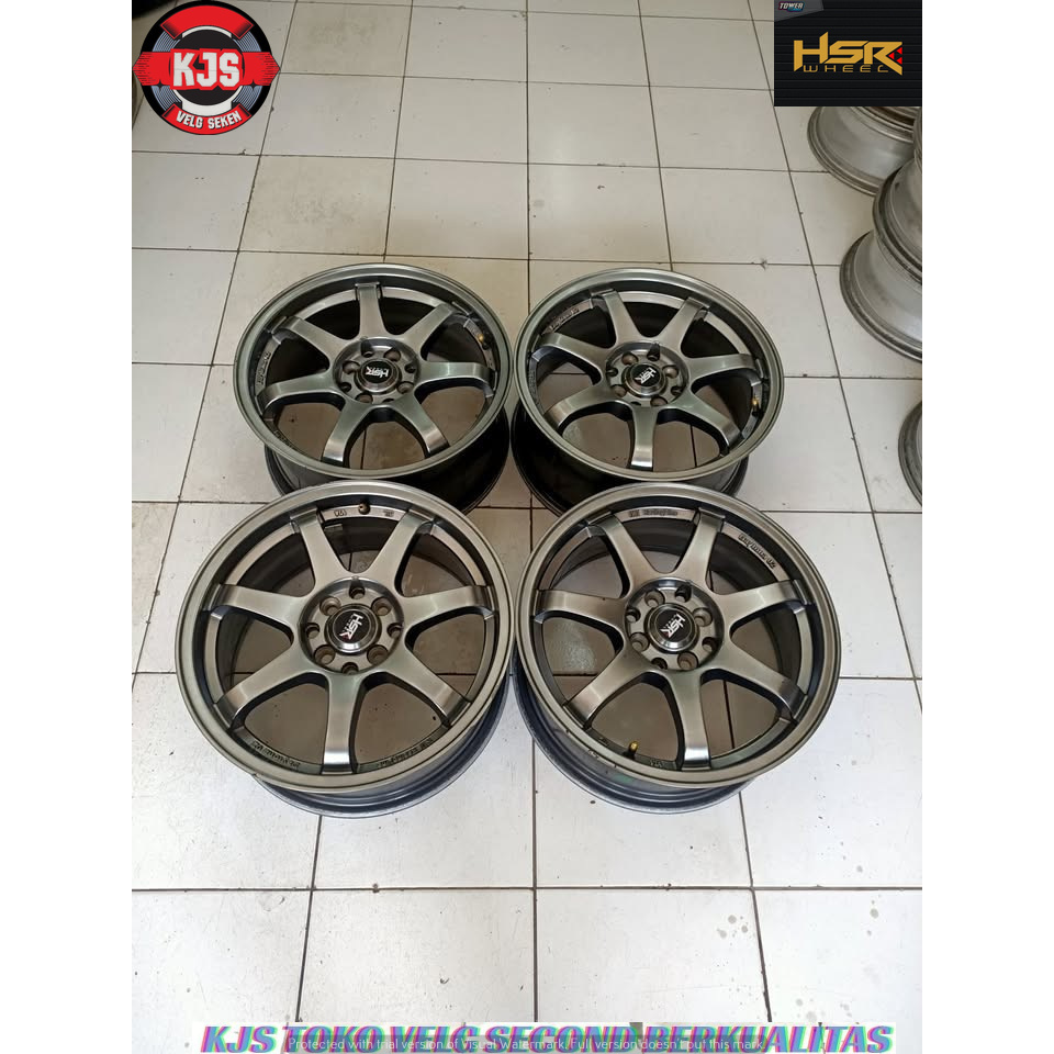 VELG RACING SECOND MODEL GTR RING 16 PCD 4X100-4X114,3 OFFSET 42 LEBAR 7 RATA WARNA HYPER BLACK COCO