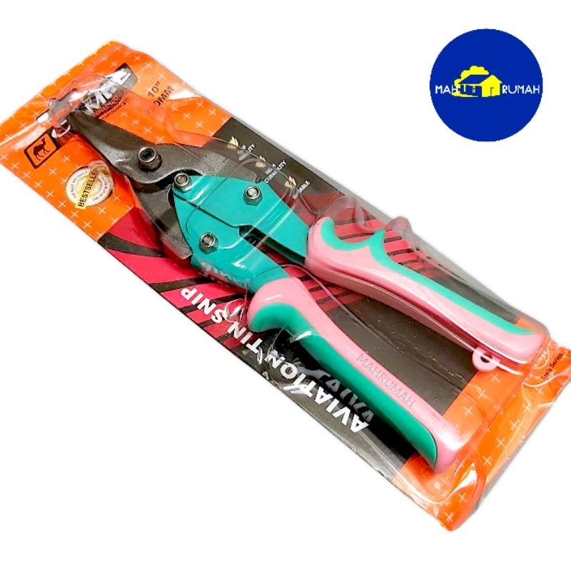 

Gunting Seng Holo Hollow Baja Ringan Galvalum / Aviation Tin Snip - CAMEL 10" 10 INCH