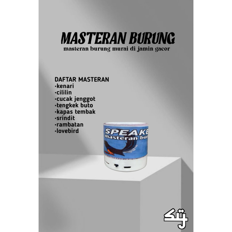 speaker Mp3 Masteran khusus burung murai batu Air betina hutan trotolan kicau suara jernih
