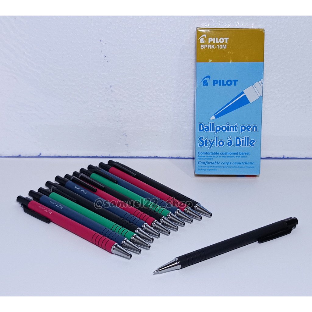 

Pulpen PILOT BPRK-10M 0.5 mm Retractable Tinta Hitam 1 pcs Satuan Body Anti Slip