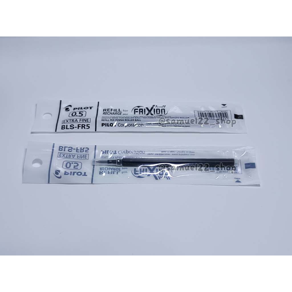 

Refil / isi pulpen PILOT BLS-FR5 Frixion Clicker 0.5mm Retractable Erasable Dapat Dihapus Hitam / Biru