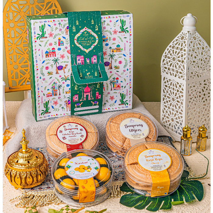 

Mini 4 Mubarak X Nastar Hampers Lebaran Idul Fitri Ramadhan Loves Semprong Nutella Kue Kering Toples