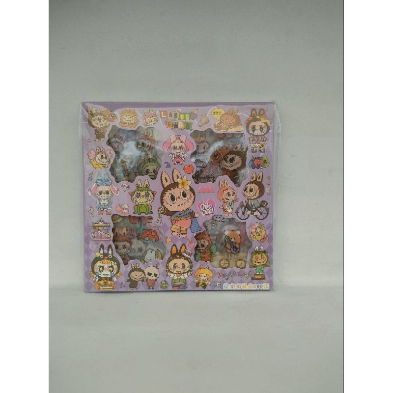 

stiker labubu isi 100pcs mainan murah balikpapan