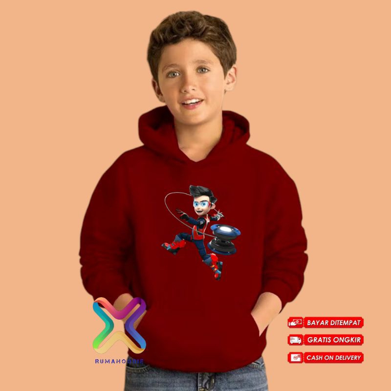 jaket Hoodie anak laki laki ejen ali