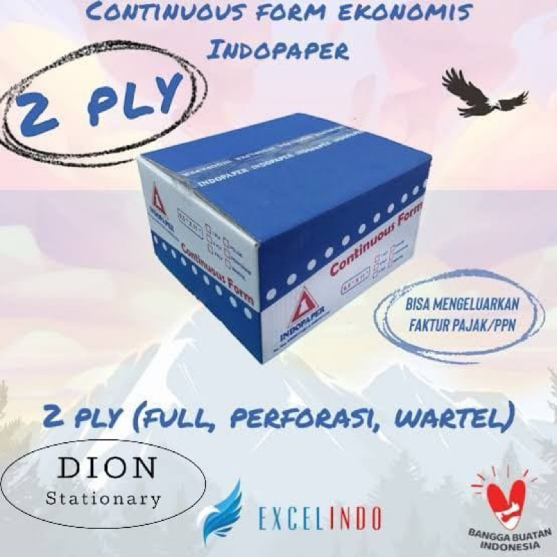 

Kertas Continuous Form 2ply NCR Ekonomis