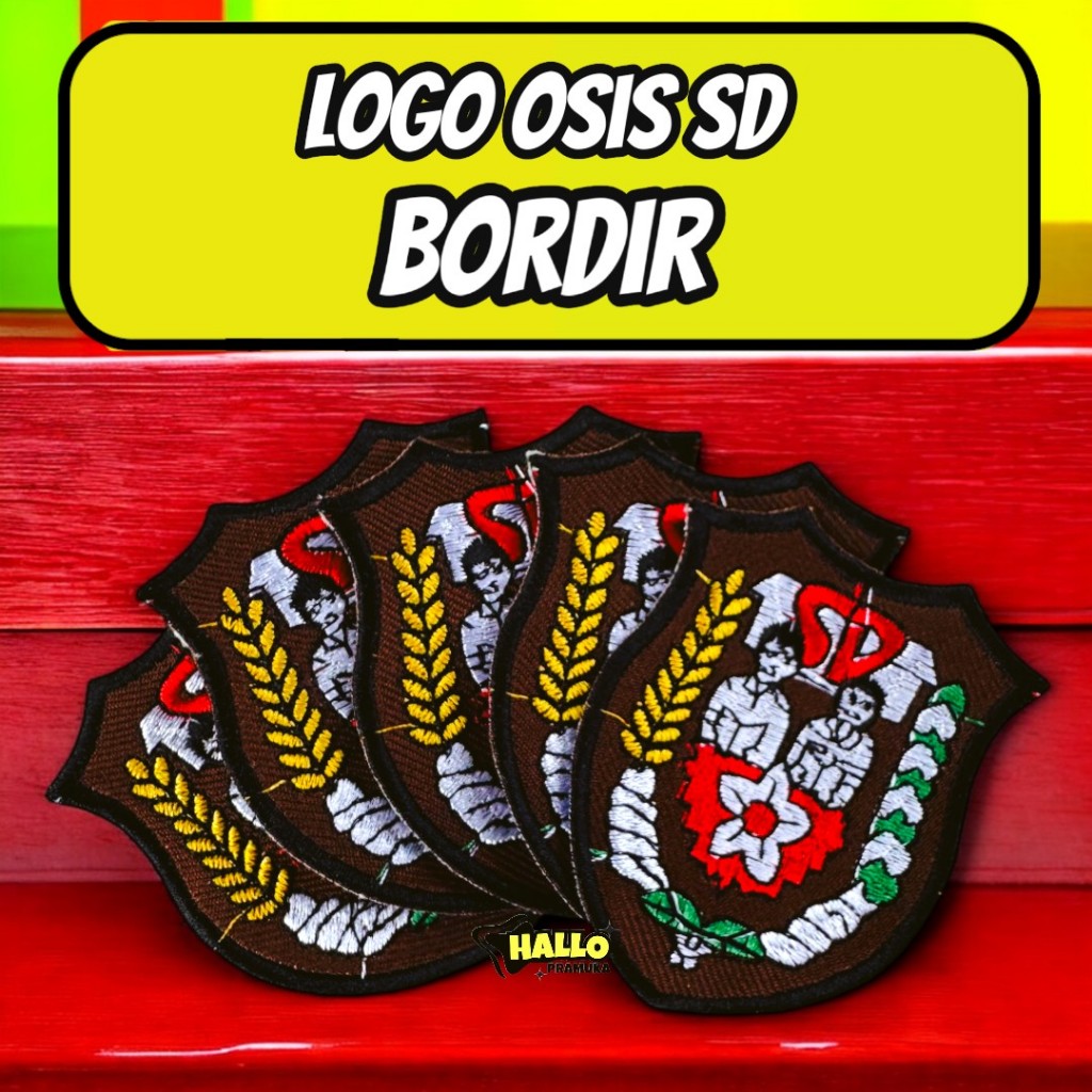 Badge bed logo SD bordir / bed saku SD bordir