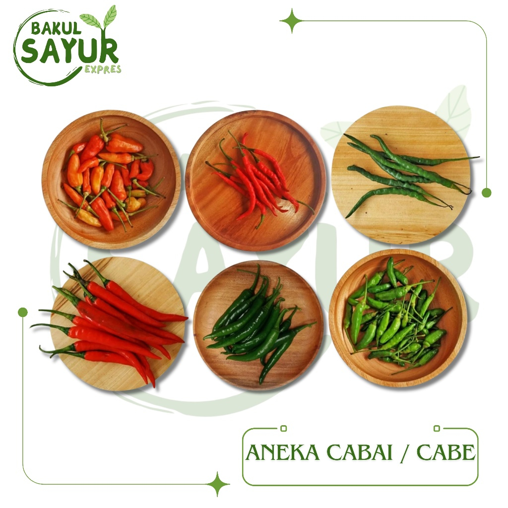 

Paket Hemat 5rb Aneka Cabe | Cabe Rawit - Cabe Keriting - Cabe Tewe Besar