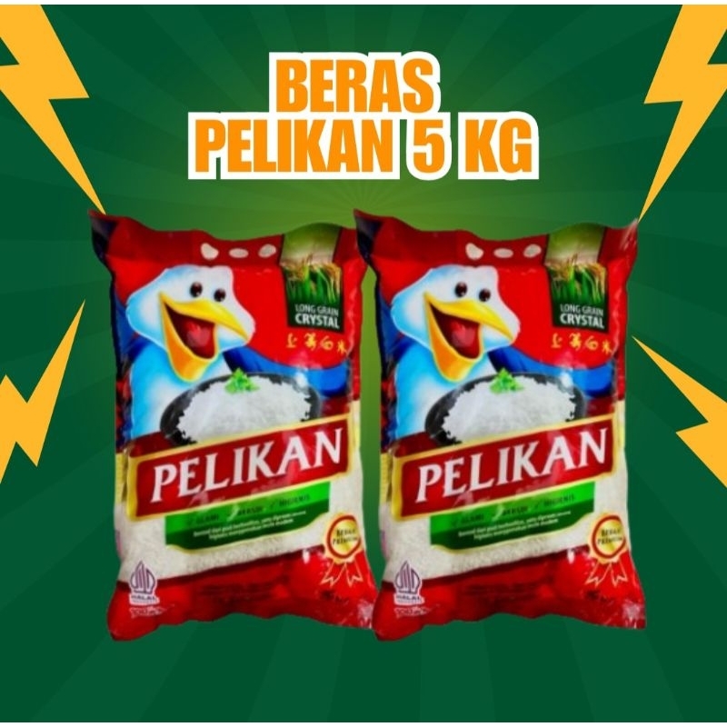 

Beras Pelikan 5kg (1 sak isi 5) instan