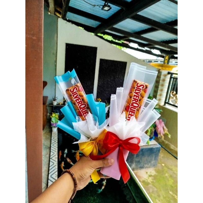Buket mini coklat Silverqueen