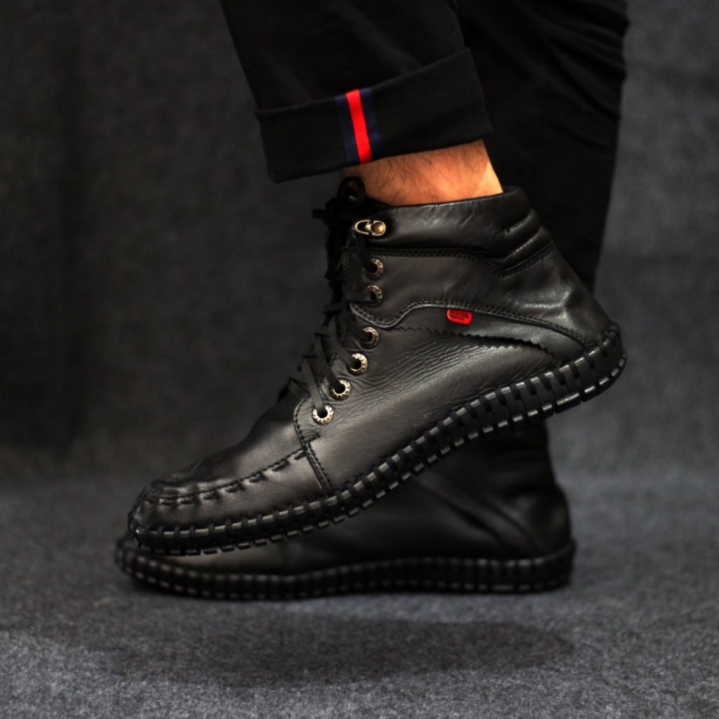 Sepatu Boots Brodo Pria Kulit Asli 100% - Brodo Men’s Leather Boots - Tampil Gaya dan Kuat - Brodo C