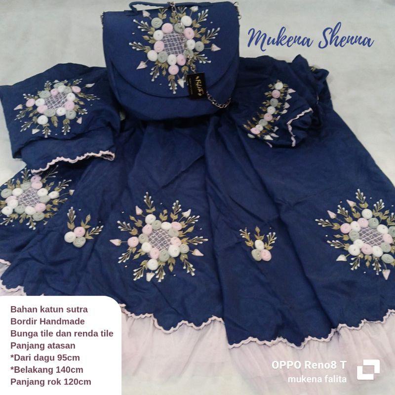 Mukena Rukuh Mewah murah Bordir Handmade