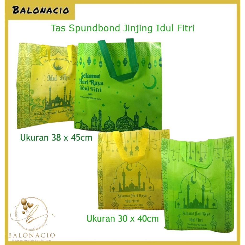 

Balonacio Tas Spundbond Jinjing Idul Fitri Ukuran 38 x 45cm