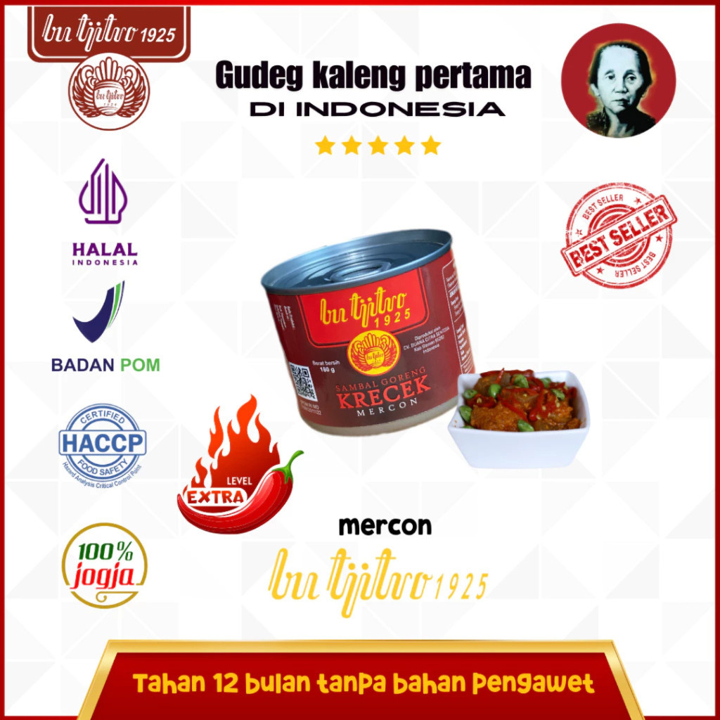 

GUDEG KALENG, GUDEG KALENG BU TJITRO ORIGINAL PEDAS RENDANG BLONDO KRECEK AREH KUALITAS PREMIUM