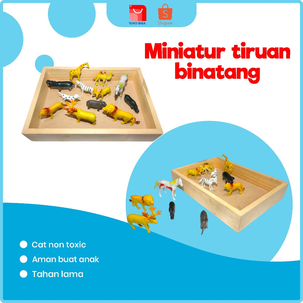 Promo Big Sale  | Miniatur Tiruan Binatang | Mainan Edukasi Anak | Mainan Edukasi Tanpa Elektronik |