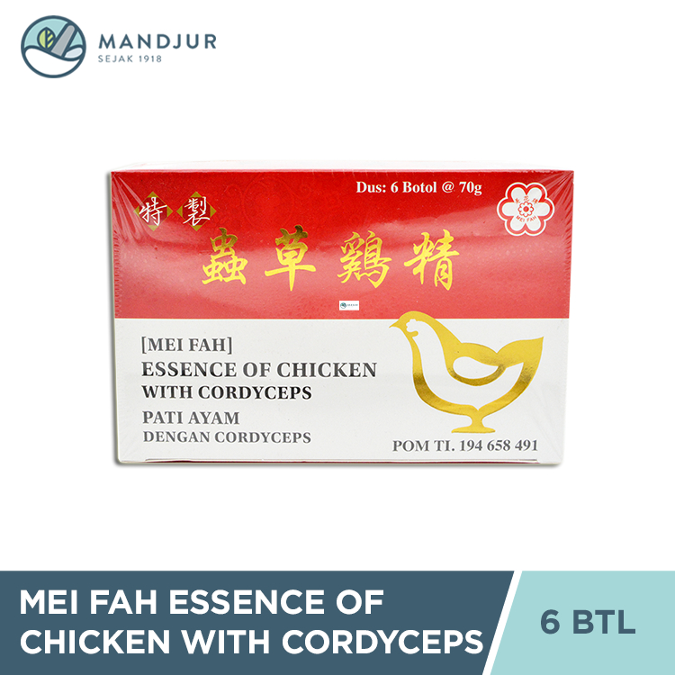 

Chong Cao Ji Jing (Mei Fah) Essence Of Chicken With Cordyceps - Minuman Herbal Kesehatan Tubuh