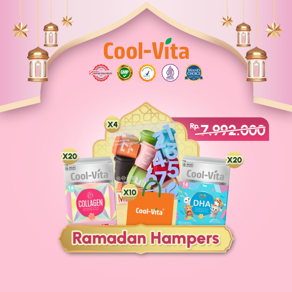 

[Ramadan Hampers] Coolvita Parcel 40 box Gummy + 4 big box MCT Coffee Bonus 10 Paper Bag Coolvita