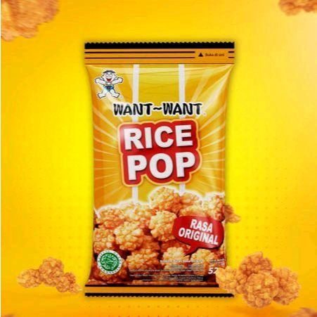 

Want-Want RICEPOP original 52gr - Keripik Makanan Ringan Renyah Food, Goreng, Kering, Snack, Cemilan, Camilan