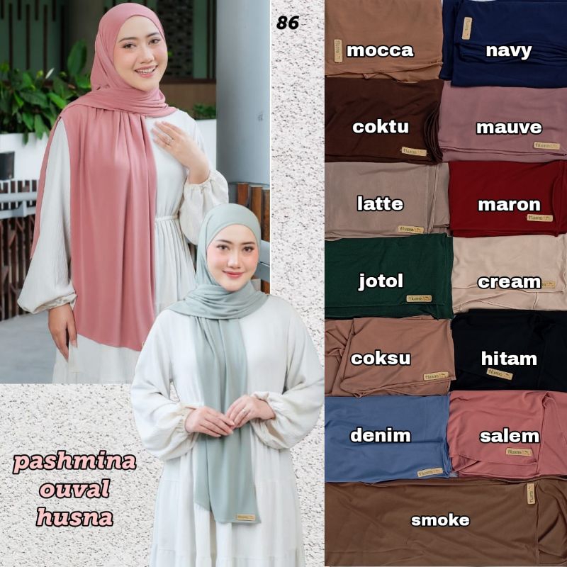 Pashmina Jersey Oval Husna| Pashmina Jersey Oval Premium| Hijab Husna| Pashmina Husna| Pashmina Jers
