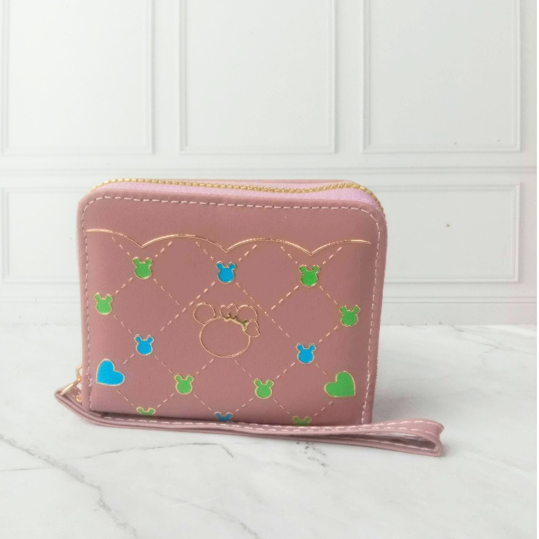LAKUSO Dompet Murah Dompet Kecil Pendek Resleting Satu Wanita #QBH-68-26