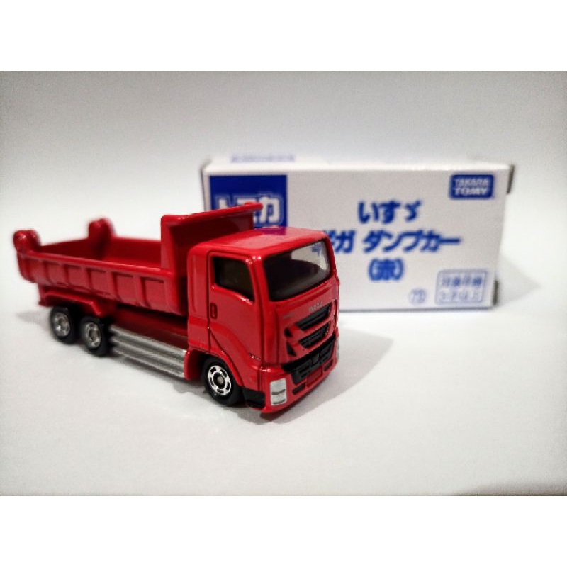 Tomica 101 Isuzu giga Dump truck red / glass truck green