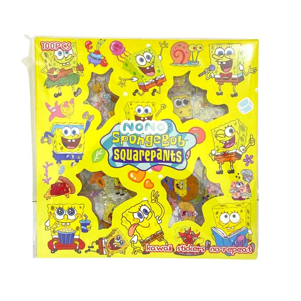 

PROMO STIKER NONO SPONGEBOB SQUAREPANTS Sticker Box 2D Dekorasi Anak laki Laki Perempuan Journal Aesthetic / Jurnal Binder Stiker Box 1 Set isi 100 Lembar Waterproof Anti Air / Stiker Spongebob Murah / Stiker Kartun Spongebob / Stiker Buku Anak Sekolah