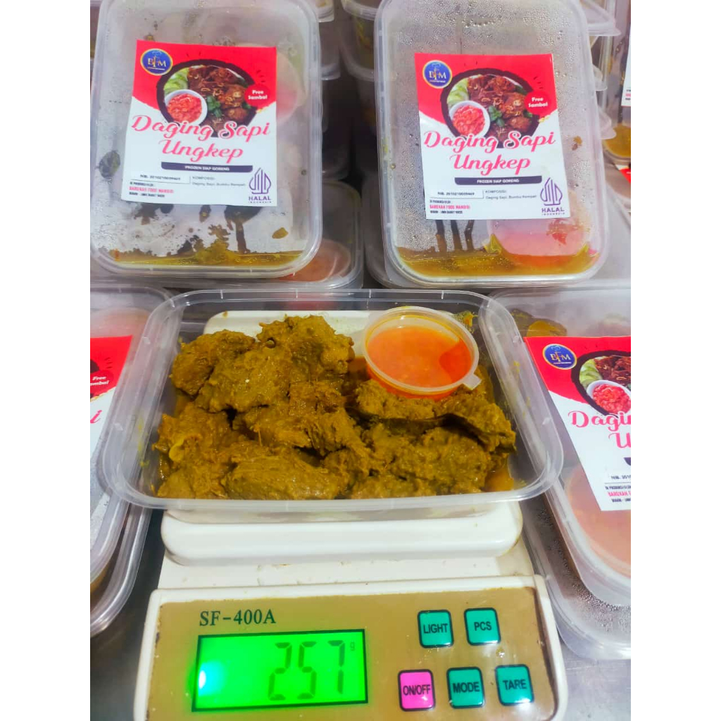 

Daging sapi ungkep 250g frozen praktis siap goreng