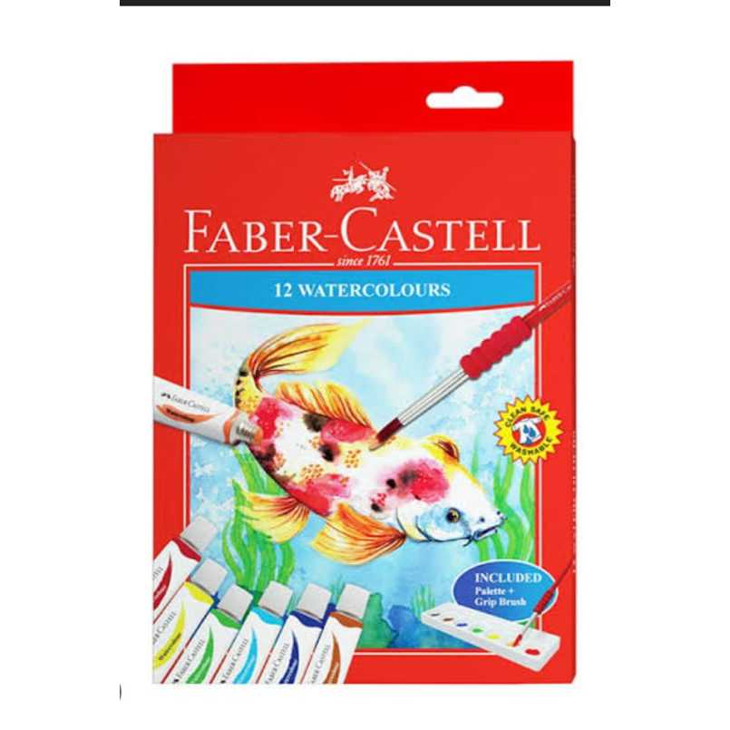 

Faber Castell 12 watercolors - Cat air 12 Warna
